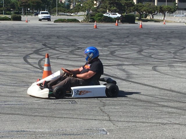 Jonny in go-kart 